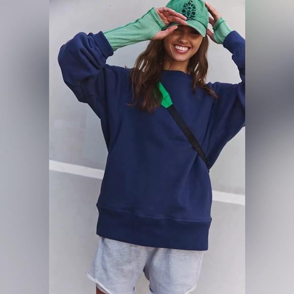 FP Movement by Free People Tops - FP MOVEMENT A Cut Above Crew Sweatshirt Navy
